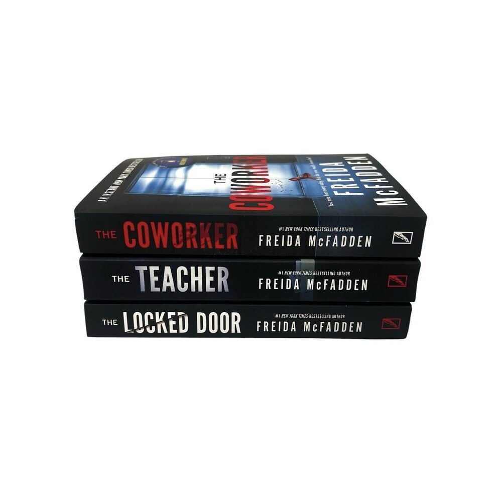 Freida McFadden 3 books Paperback Lot The Coworker The Teacher The Locked Door